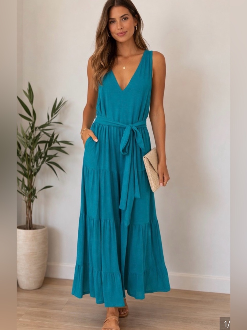 Never Worn DKNY Teal Dress S 10